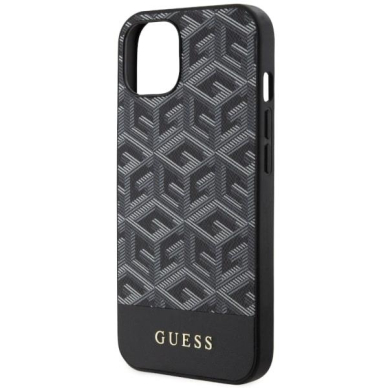 Dėklas Guess GCube Stripes MagSafe GUHMP14MHGCFSEK iPhone 14 Plus Juodas 5