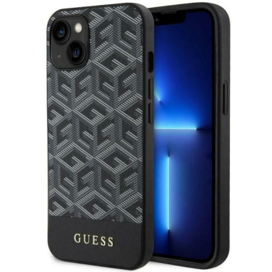 Dėklas Guess GCube Stripes MagSafe GUHMP14MHGCFSEK iPhone 14 Plus Juodas