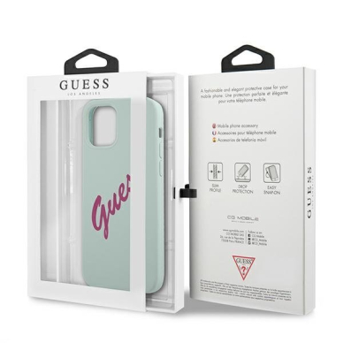 Dėklas Guess GUHCP12LLSVSBF Silicone Vintage iPhone 12 Pro Max 6,7" Melsvas 7