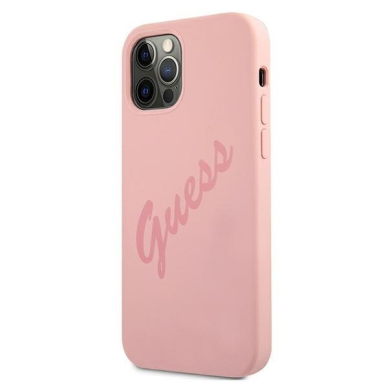 Dėklas Guess GUHCP12LLSVSPI Script Vintage iPhone 12 Pro Max 6,7" Rožinis 1