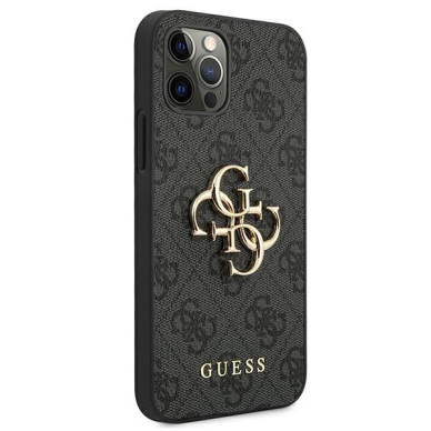 Dėklas Guess GUHCP12M4GMGGR iPhone 12/12 Pro Pilkas 3