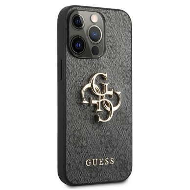 Dėklas Guess GUHCP13L4GMGGR iPhone 13 Pro / 13 6,1" Pilkas 4G Big Metal Logo 3