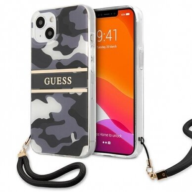 Dėklas Guess GUHCP13MKCABBK iPhone 13 6.1 Juodas