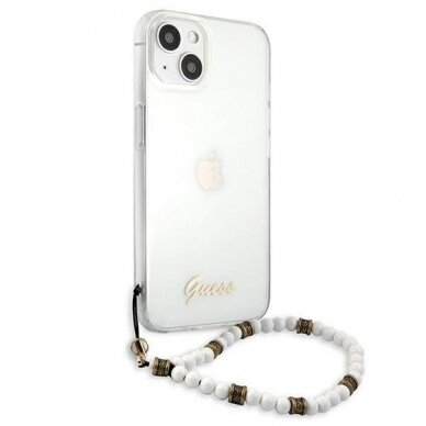 Iphone 13 Dėklas Guess GUHCP13MKPSWH  6.1 White Pearl 3