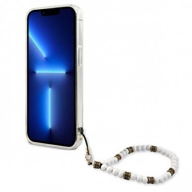 Iphone 13 Dėklas Guess GUHCP13MKPSWH  6.1 White Pearl 4