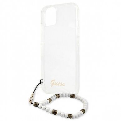 Iphone 13 Dėklas Guess GUHCP13MKPSWH  6.1 White Pearl 5