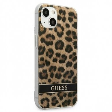 Dėklas Guess GUHCP13SHSLEOW iPhone 13 mini Leopard Rudas 3