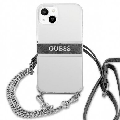 Dėklas Guess GUHCP13SKC4GBSI iPhone 13 mini skaidrus 2