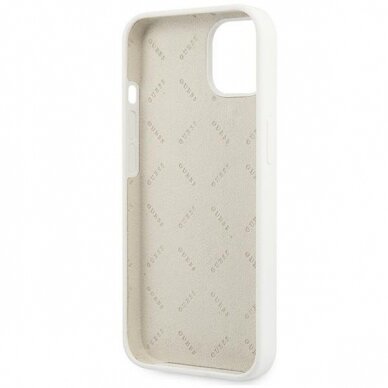 Dėklas Guess GUHCP13SLS4GGWH iPhone 13 mini 5,4" baltas 6