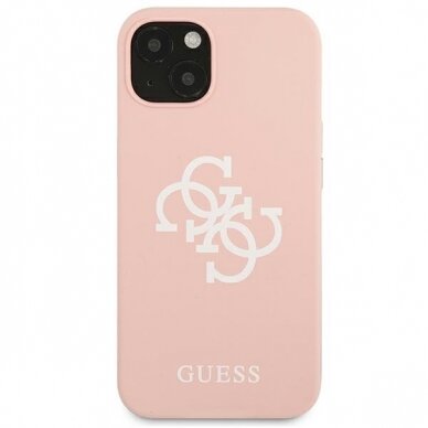 Dėklas Guess GUHCP13SLS4GWPI iPhone 13 mini 5,4" Rožinis 2