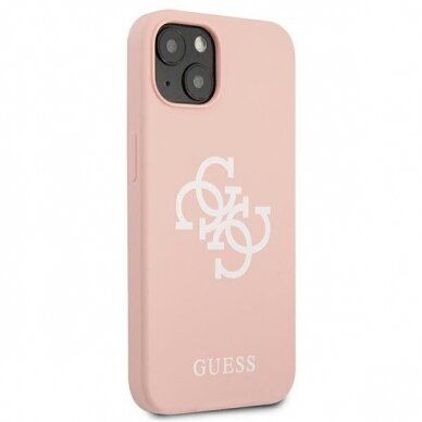 Dėklas Guess GUHCP13SLS4GWPI iPhone 13 mini 5,4" Rožinis 3