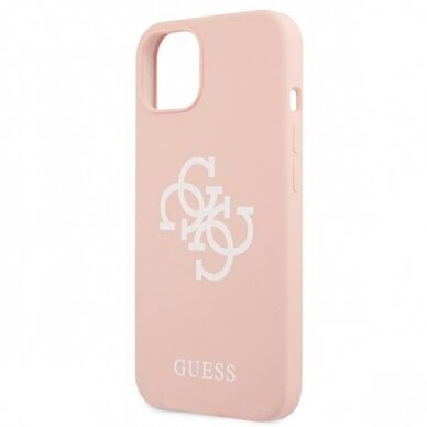 Dėklas Guess GUHCP13SLS4GWPI iPhone 13 mini 5,4" Rožinis 5