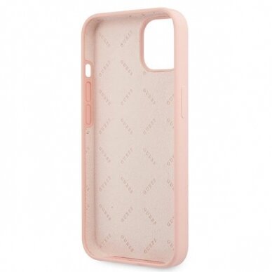 Dėklas Guess GUHCP13SLS4GWPI iPhone 13 mini 5,4" Rožinis 6