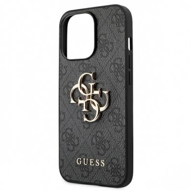 Dėklas Guess GUHCP13X4GMGGR iPhone 13 Pro Max 6,7" Pilkas 4G Big Metal Logo 5