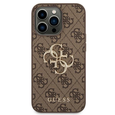 Dėklas Guess GUHCP14L4GMGBR iPhone 14 Pro Rudas 2