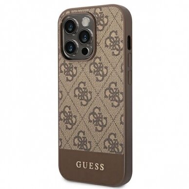 Dėklas Guess GUHCP14LG4GLBR iPhone 14 Pro Rudas 1