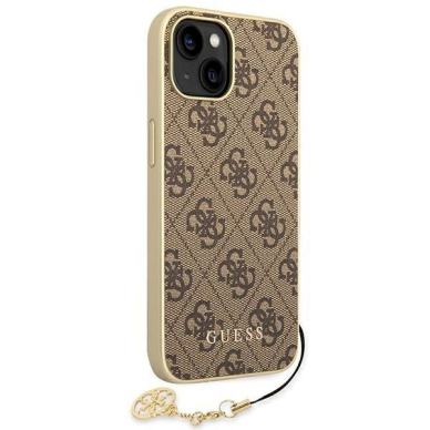 Dėklas Guess GUHCP14MGF4GBR iPhone 14 Plus 6,7 &quot; Rudas hardcase 4G Charms Collection 2