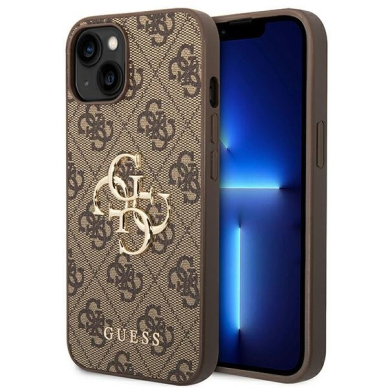 Dėklas Guess GUHCP14S4GMGBR iPhone 14 Rudas