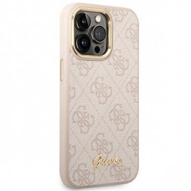 Dėklas Guess GUHCP14XHG4SHP iPhone 14 Pro Max Rožinis 3