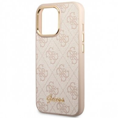 Dėklas Guess GUHCP14XHG4SHP iPhone 14 Pro Max Rožinis 5