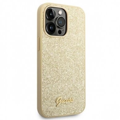 Dėklas Guess GUHCP14XHGGSHD iPhone 14 Pro Max Auksinis 5