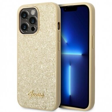 Dėklas Guess GUHCP14XHGGSHD iPhone 14 Pro Max Auksinis