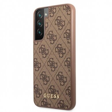 Dėklas Guess GUHCS22SG4GFBR Samsung Galaxy S22 Rudas 1