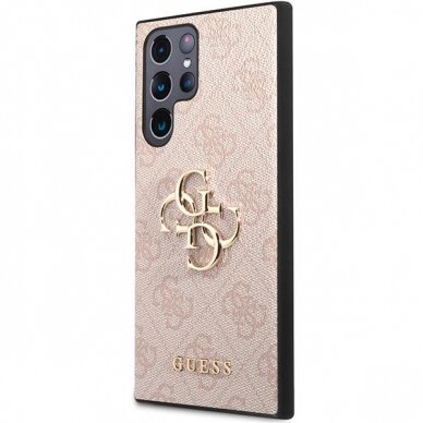 Dėklas Guess GUHCS23L4GMGPI Samsung Galaxy S23 Ultra Rožinis 1