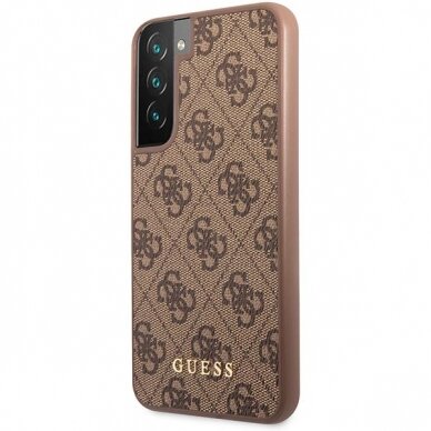 Akcija! Samsung Galaxy S23 Plus Dėklas Guess GUHCS23MG4GFBR   Rudas  1