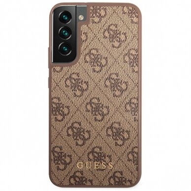 Akcija! Samsung Galaxy S23 Plus Dėklas Guess GUHCS23MG4GFBR   Rudas  2