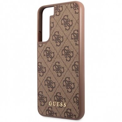 Akcija! Samsung Galaxy S23 Plus Dėklas Guess GUHCS23MG4GFBR   Rudas  5