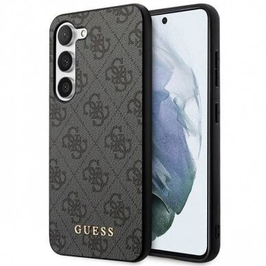 Dėklas Guess GUHCS23MG4GFGR Samsung Galaxy S23 Plus Pilkas 7