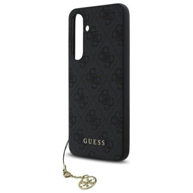 Dėklas Guess GUHCS24FEGF4GGR S24 FE S721 gray/gray hard 4G Charms Collection 5