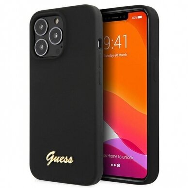 Dėklas Guess GUHMP13LLSLMGBK iPhone 13 Pro / 13 Juodas