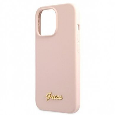 Dėklas Guess GUHMP13LLSLMGLP iPhone 13 Pro / 13 Magsafe Rožinis 5