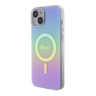 Dėklas Guess GUHMP15MHITSU iPhone 15 Plus 6.7" Violetinis hardcase IML Iridescent MagSafe 1