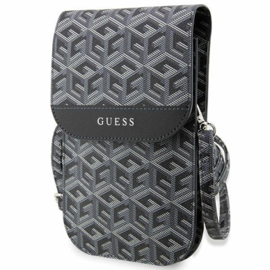 Dėklas Guess Handbag GUWBHGCFSEK Juodas/Juodas GCube Stripe