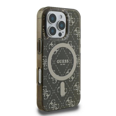 Dėklas Guess IML 4G Background MagSafe  iPhone 16 Pro Max - Rudas 3