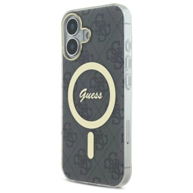 Dėklas Guess IML 4G MagSafe  iPhone 16 Plus - Juodas 1