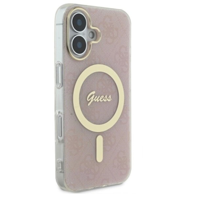 Dėklas Guess IML 4G MagSafe iPhone 16 Plus  - Rožinis 3