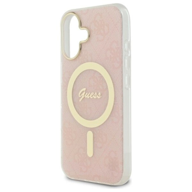 Dėklas Guess IML 4G MagSafe iPhone 16 Plus  - Rožinis 5