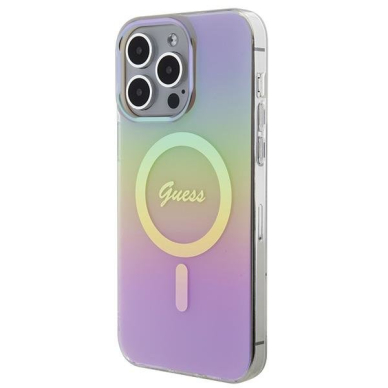 Dėklas Guess IML Iridescent MagSafe   iPhone 15 Pro - Rožinis 1