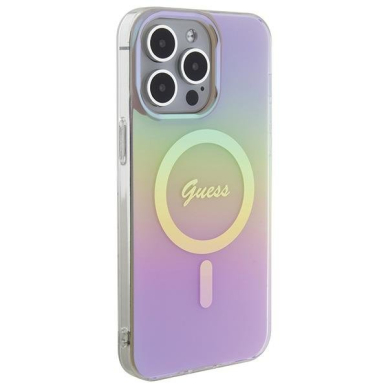 Dėklas Guess IML Iridescent MagSafe   iPhone 15 Pro - Rožinis 3