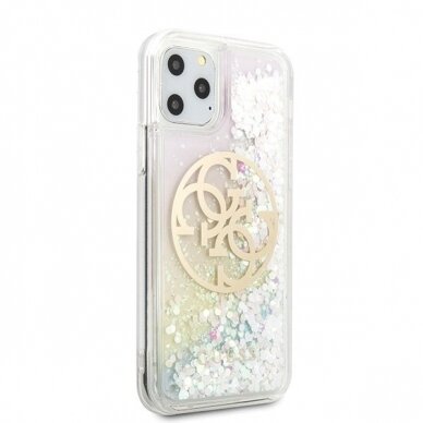 Dėklas Guess iPhone 11 Pro Gradient Liquid Glitter Circle Logo UGLX912 4