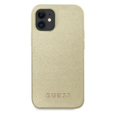 Dėklas Guess iPhone 12 mini Iridescent - Auksinis UGLX912 2