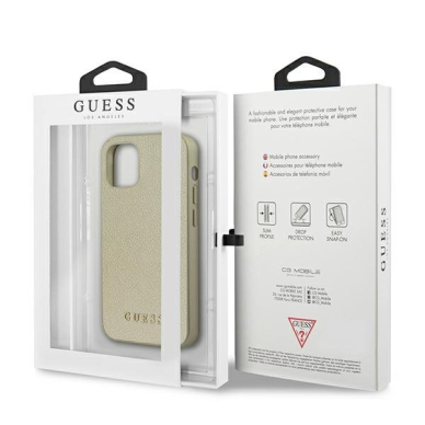 Dėklas Guess iPhone 12 mini Iridescent - Auksinis UGLX912 9