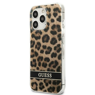 Dėklas Guess Leopard GUHCP13LHSLEOW iPhone 13 Pro Rudas 1