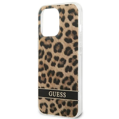 Dėklas Guess Leopard GUHCP13LHSLEOW iPhone 13 Pro Rudas 5