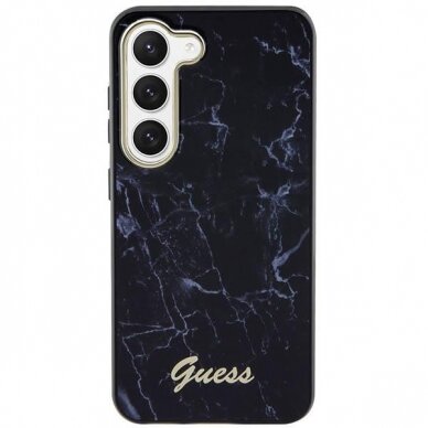 Dėklas Guess Marble GUHCS23MPCUMAK Samsung Galaxy S23 Plus S916 Juodas 2