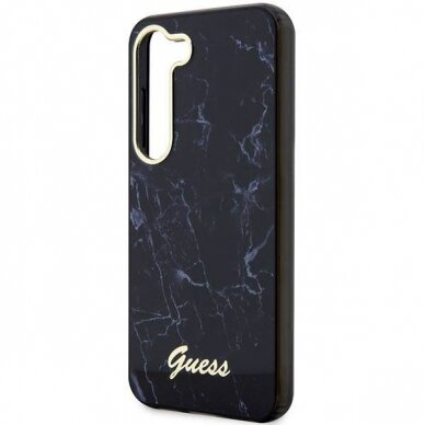 Dėklas Guess Marble GUHCS23MPCUMAK Samsung Galaxy S23 Plus S916 Juodas 5